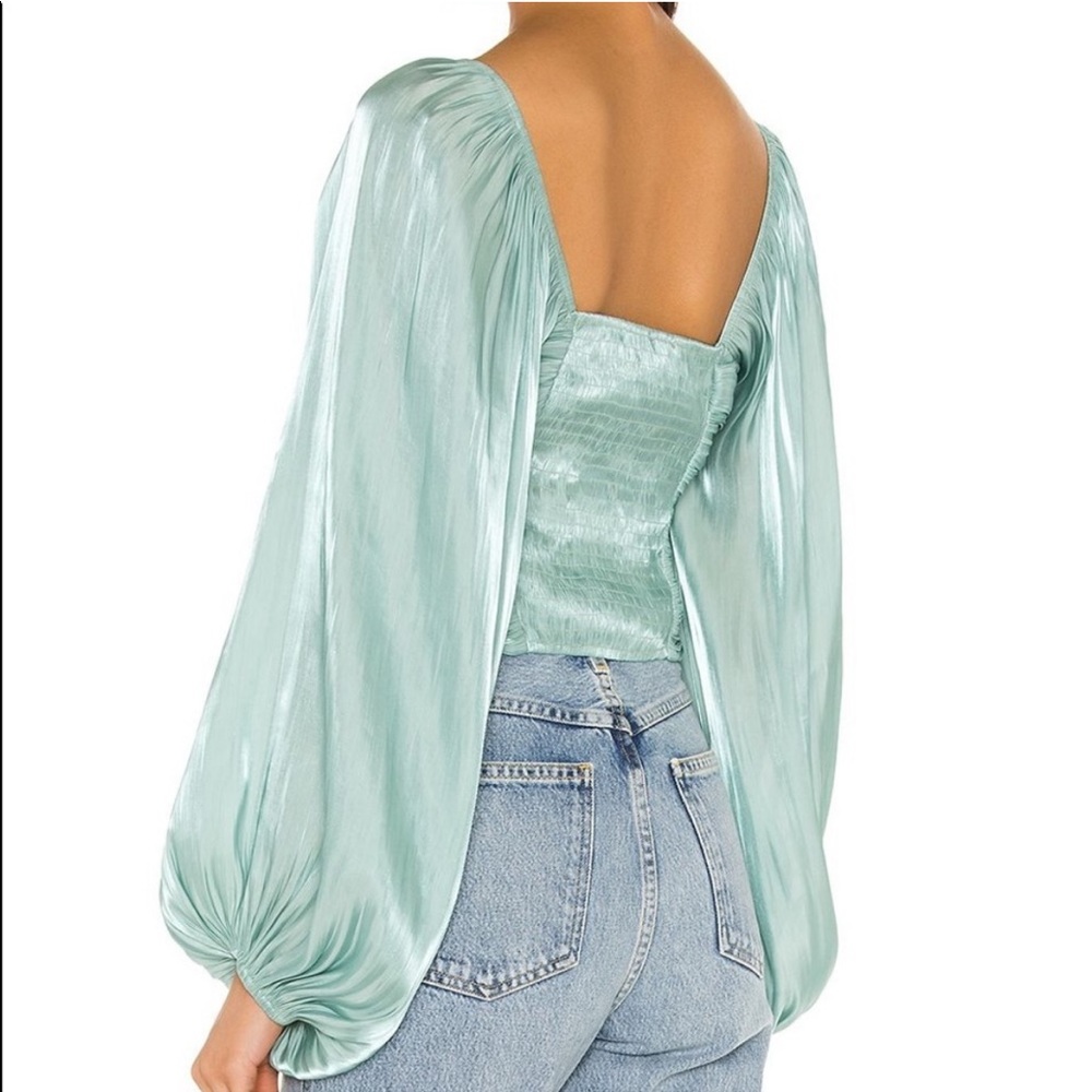 Line & dot Peyton satin blouse size xs - Picture 6 of 11